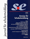 journal für schulentwicklung 4/2001