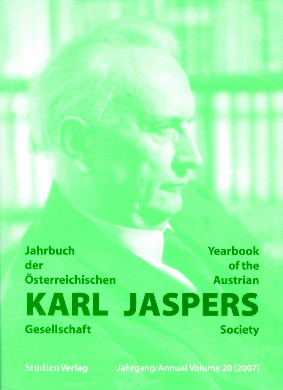 Jahrbuch der Österreichischen Karl-Jaspers-Gesellschaft 20/2007