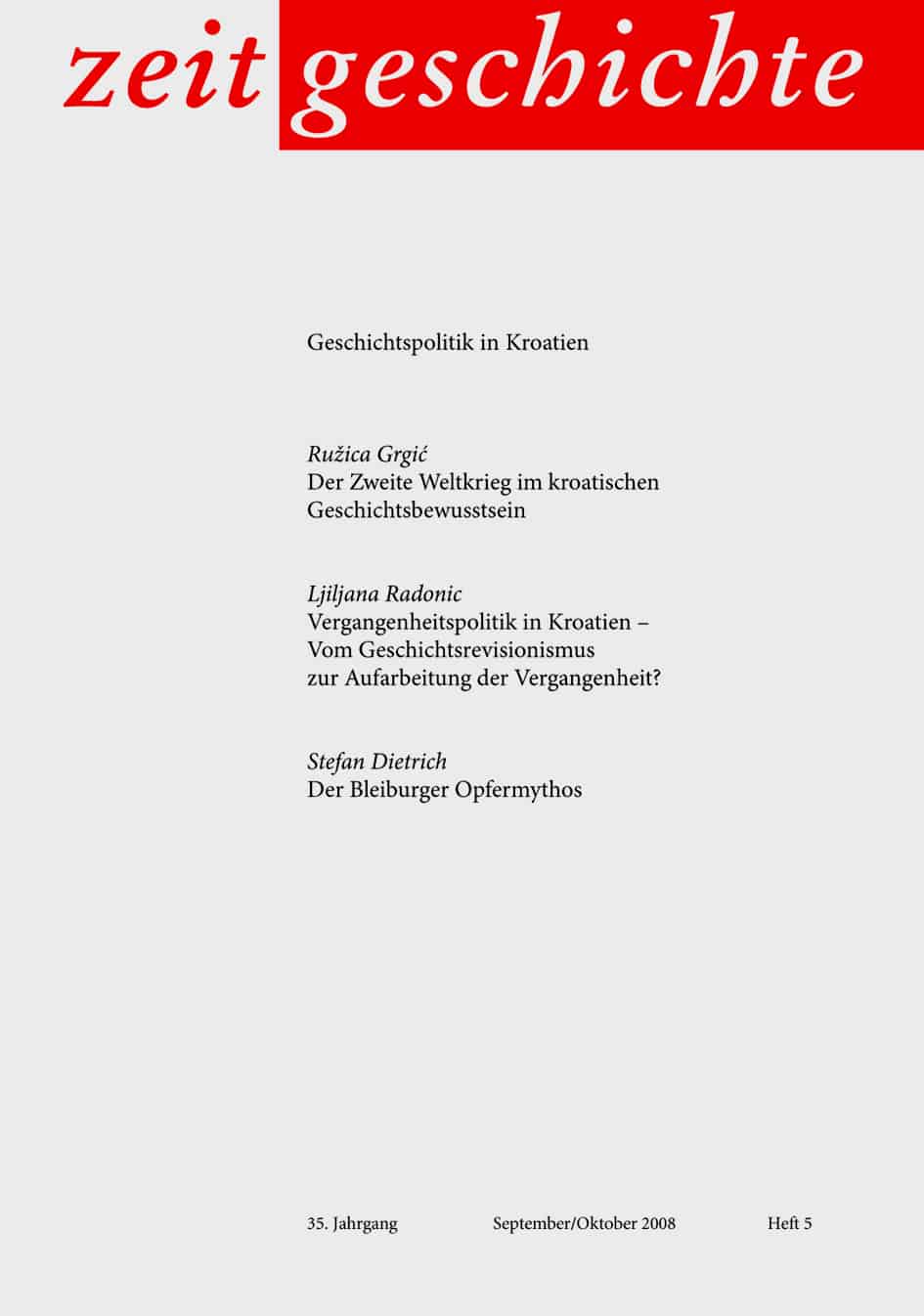 Geschichtspolitik in Kroatien
