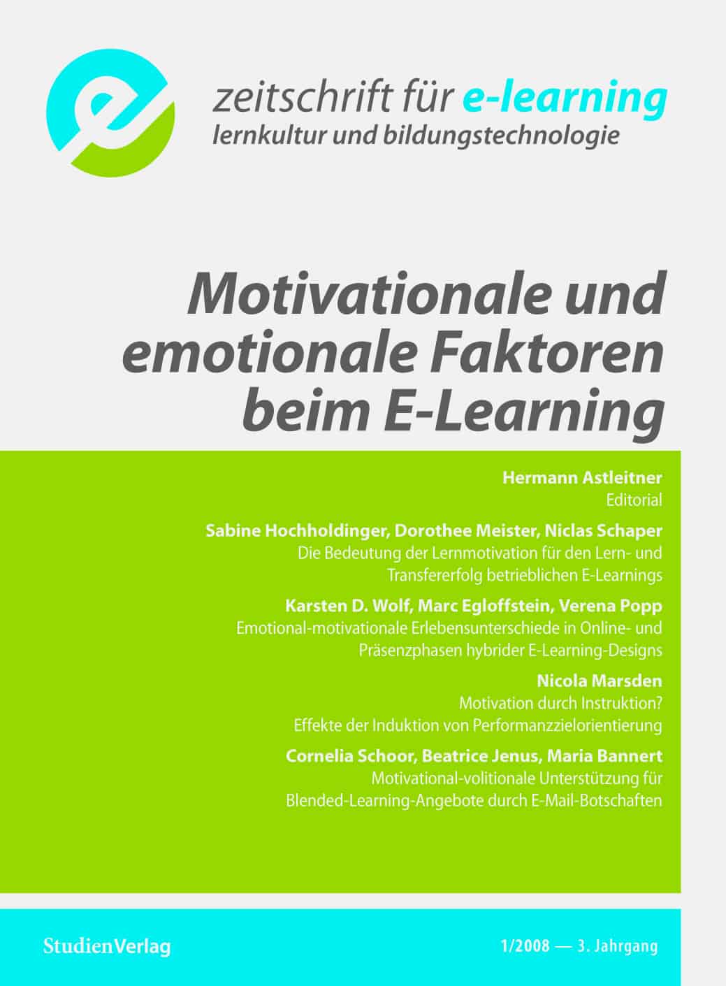 Motivationale und emotionale Faktoren beim E-Learning