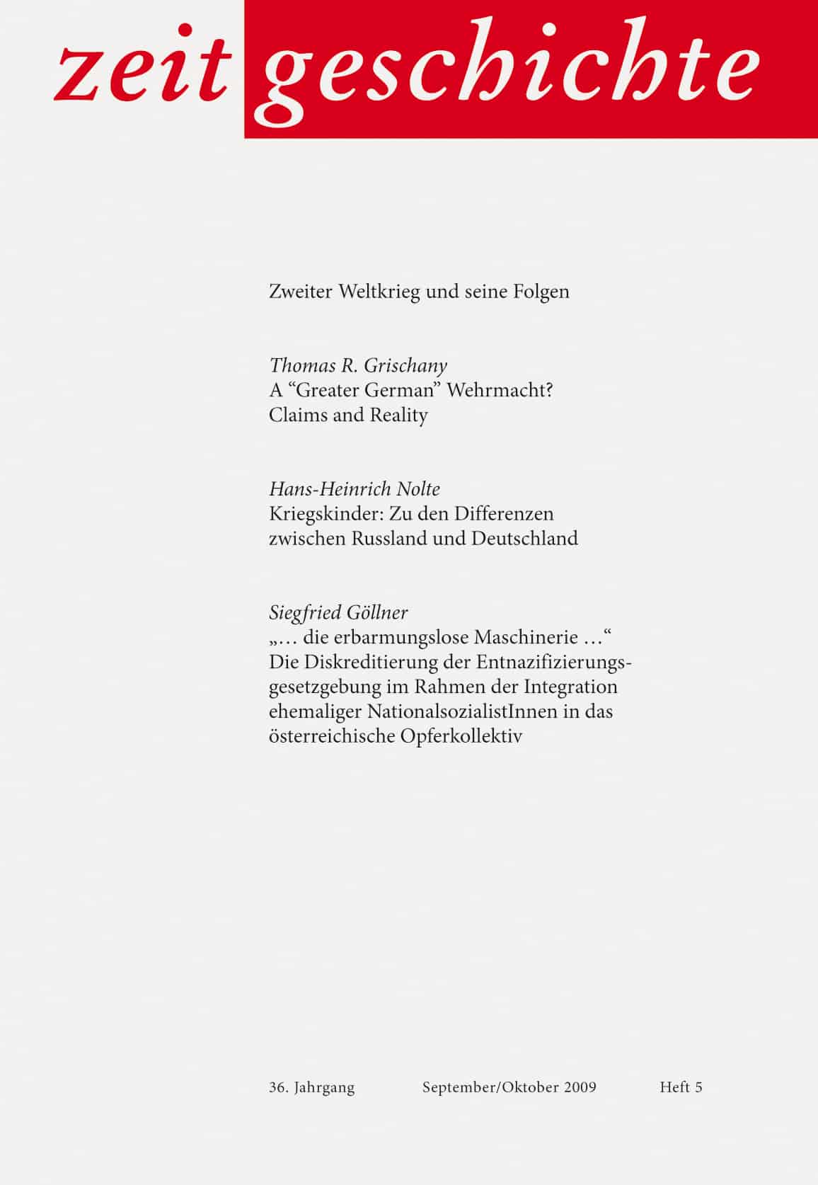 Zweiter Weltkrieg und seine Folgen