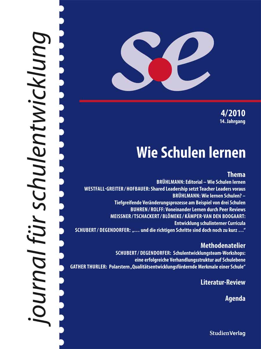 journal für schulentwicklung 4/2010