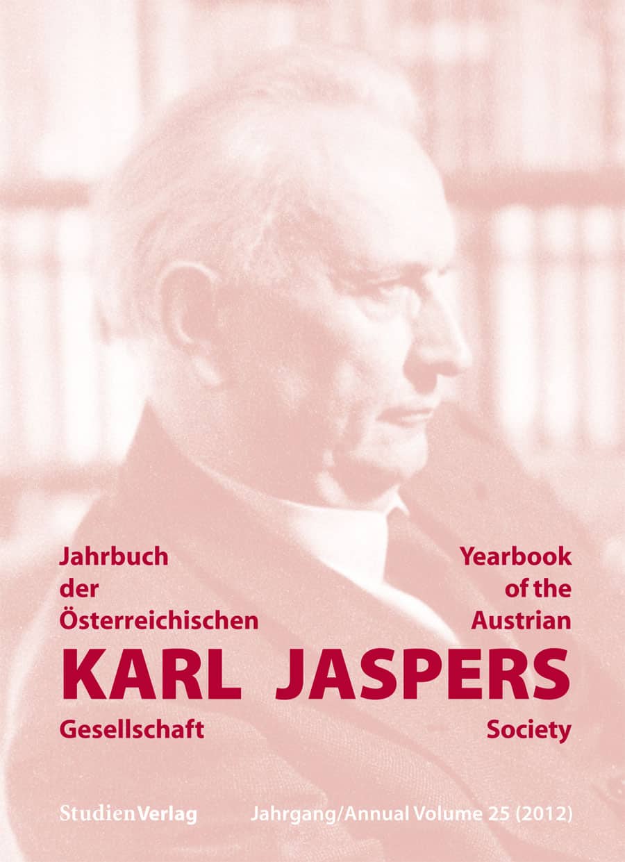 Jahrbuch der Österreichischen Karl-Jaspers-Gesellschaft 25/2012