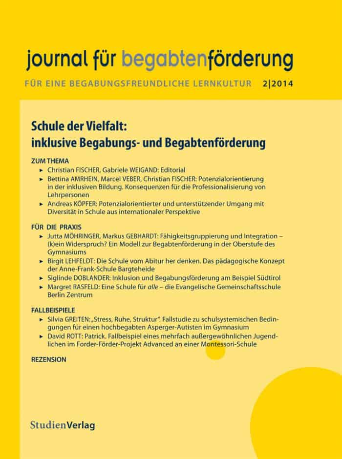 journal für begabtenförderung 2/2014 StudienVerlag StudienVerlag