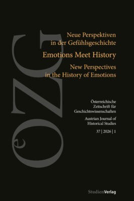 Cover Broschur Österreichische Zeitschrift für Geschichtswissenschaften 37 | 2026 | 1