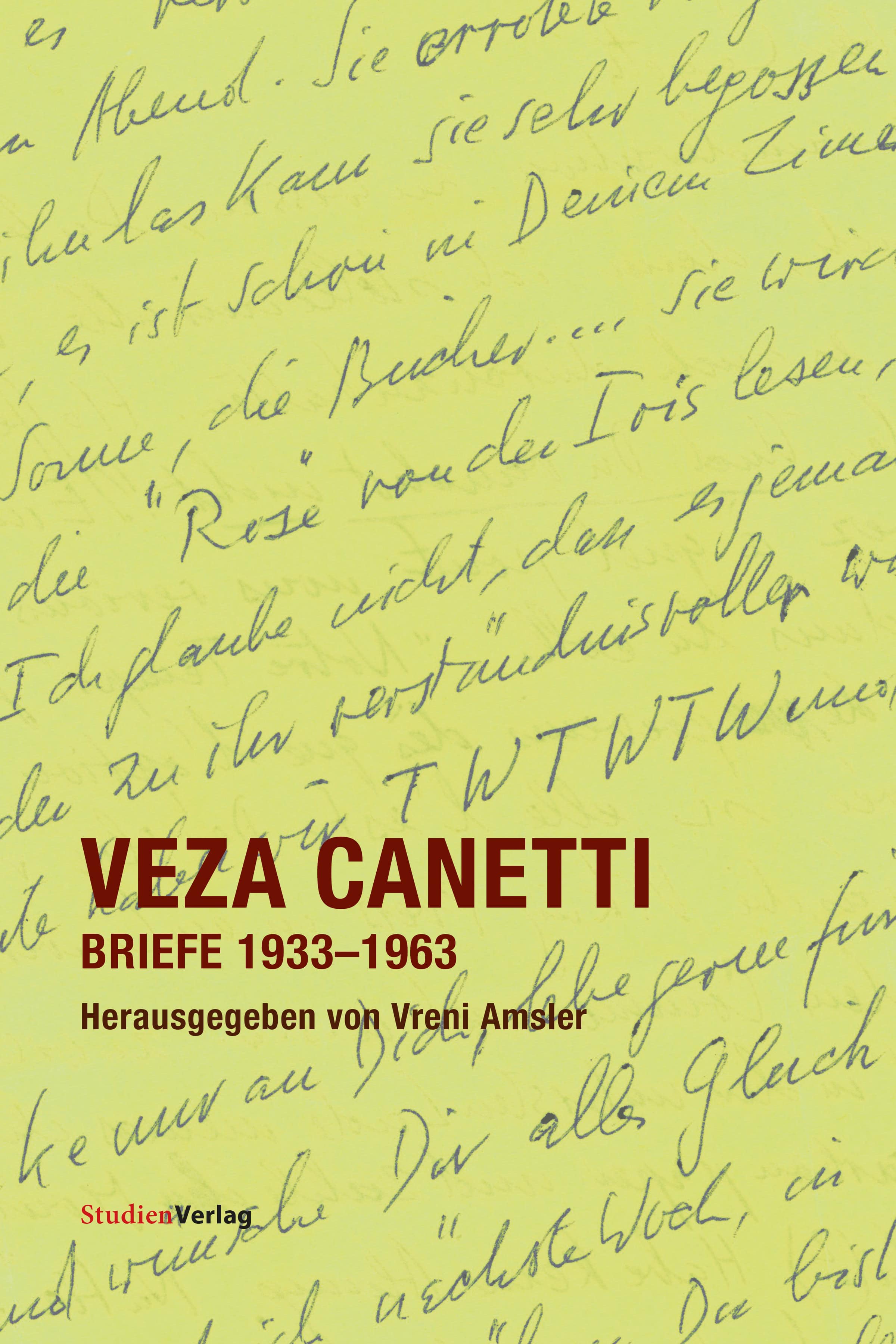 Cover Broschur Veza Canetti. Briefe 1933–1963
