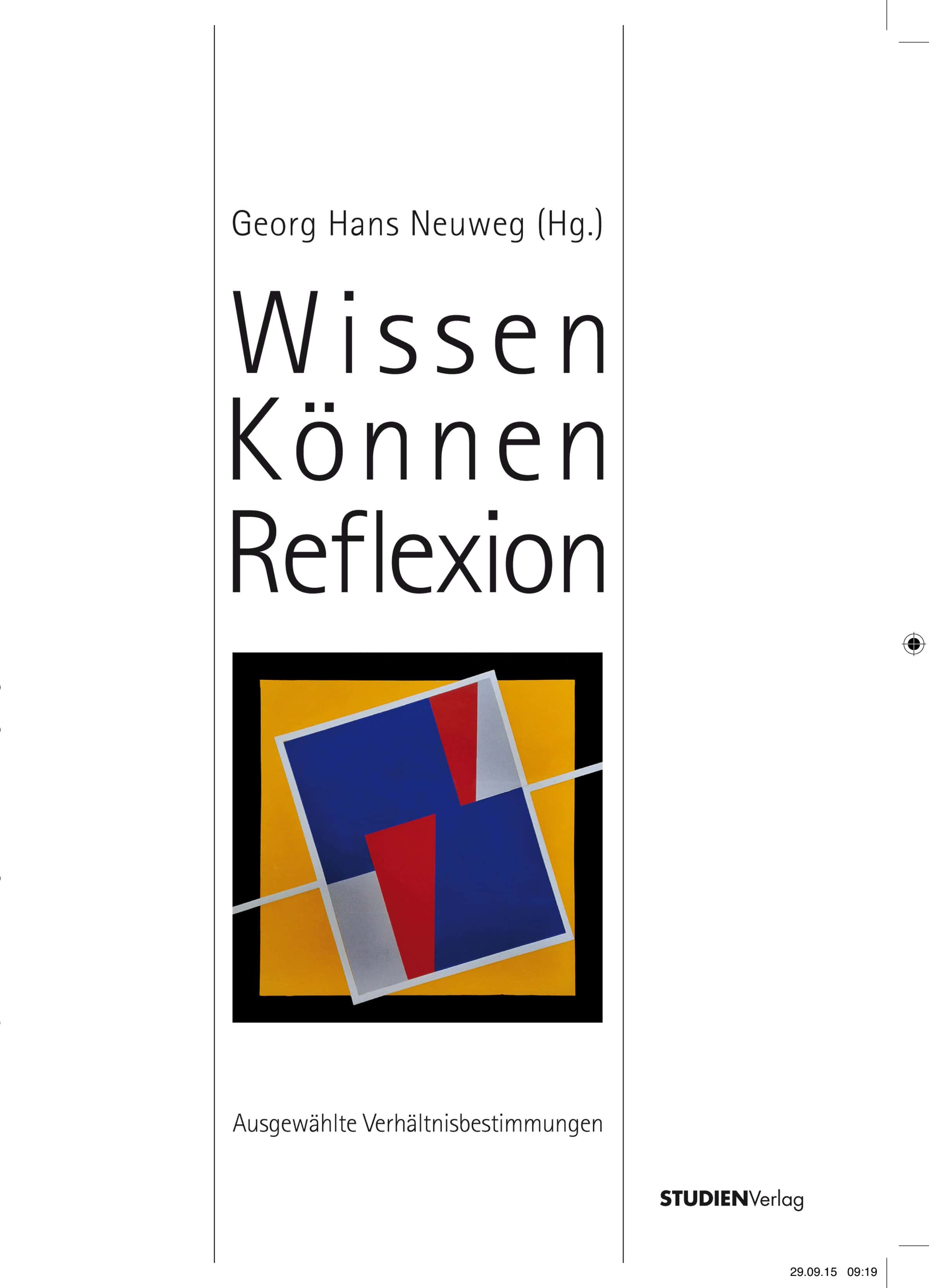 Cover Taschenbuch Wissen - Können - Reflexion