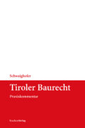 Cover Taschenbuch Tiroler Baurecht