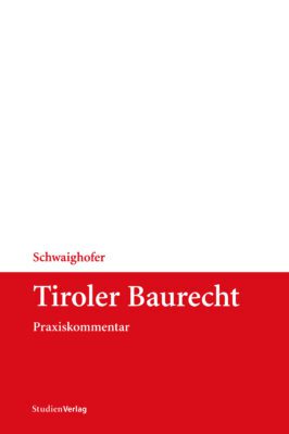Cover Taschenbuch Tiroler Baurecht