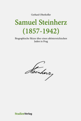 Cover Taschenbuch Samuel Steinherz (1857-1942)