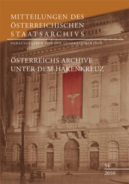 Cover Taschenbuch Mitteilungen des Österreichischen Staatsarchivs, Band 54