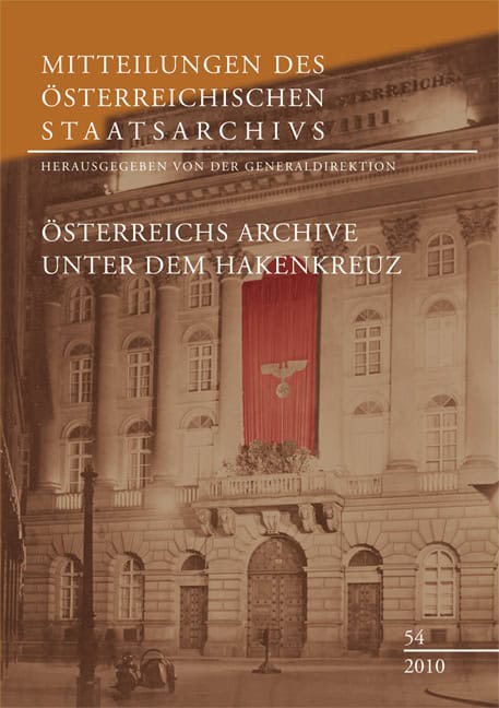 Cover Taschenbuch Mitteilungen des Österreichischen Staatsarchivs, Band 54