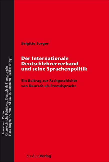 Cover Taschenbuch Der Internationale Deutschlehrerverband und seine Sprachenpolitik