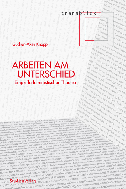 Cover Taschenbuch Arbeiten am Unterschied