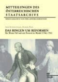 Cover Taschenbuch Mitteilungen des Österreichischen Staatsarchivs Band 60: Das Ringen um Reformen