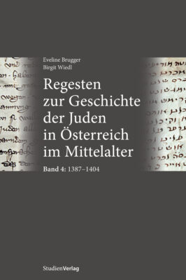 Cover Taschenbuch Regesten zur Geschichte der Juden in Österreich im Mittelalter