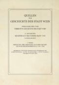 Cover Taschenbuch Regesten der Urkunden aus dem Archiv des Wiener Bürgerspitals 1401–1530