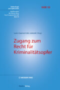 Cover Taschenbuch Zugang zum Recht für Kriminalitätsopfer